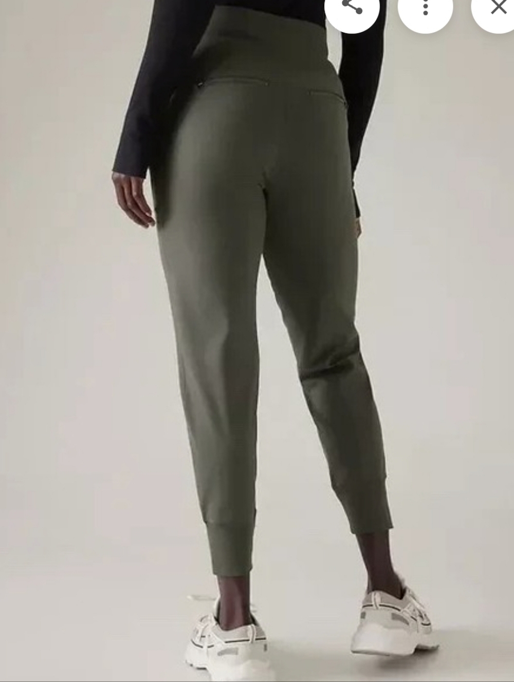 ATHLETA Venice Jogger High Rise Pant | Hematite Green  XSmall Petite  #597888 - Picture 2 of 11